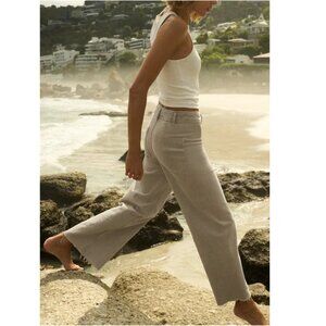 Zara Marine Straight High Rise Jean